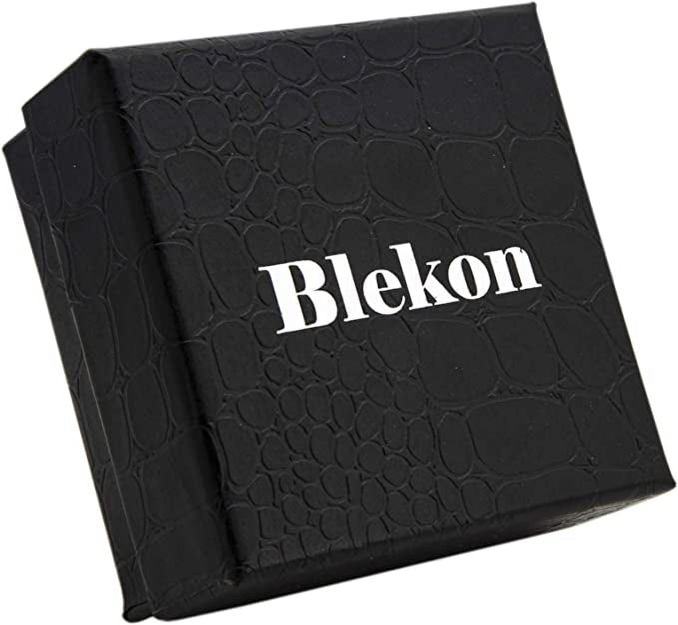 Blekon Collections Womens 22mm Case Graved Stones Large Cuff Bangle Watch (Fits Wrists Up to 7-8 inches)