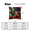 thumbnail image 5 of Cherry Chair Pillow Covers Set with Unique Patterns for Bed and Throw Pillows - Sizes 16x16, 18x18, 20x20 Inches for Various Occasions - Set of 2 Items, 5 of 6
