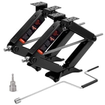 Kohree 24" 9500lbs RV Trailer Stabilizer Leveling Scissor Jacks with Crank Handle and Drill Bit,Set 2