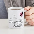 thumbnail image 4 of CafePress - World's Best Auntie Ladybug Mug - 11 oz Ceramic Mug - Novelty Coffee Tea Cup, 4 of 4