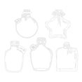 thumbnail image 2 of 20PC Large Size Bookmark Flower Page Clips Bookmarks Children Handmade DIY Transparent Flower Page Glass Bottle Wishing Bottle Sticker, 2 of 9