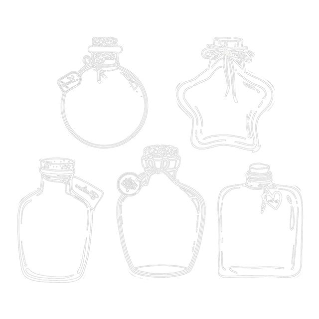 Trousse d'Outils Tendance pour la Maison, 20 Pcs Marque-Pages Grande Taille Pinces pour Pages de Fleurs Marque-Pages Enfants Fait Main Bricolage Transparent Page de Fleurs Bouteille en Verre Autocollant pour Bouteille à Souhaits