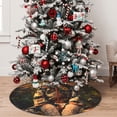 thumbnail image 5 of Picia Flower Field Poodle Print Christmas Tree Skirt , Christmas Tree Skirt Ornaments for Merry Christmas Holiday Party Decorations Indoor Outdoor-30", 5 of 7
