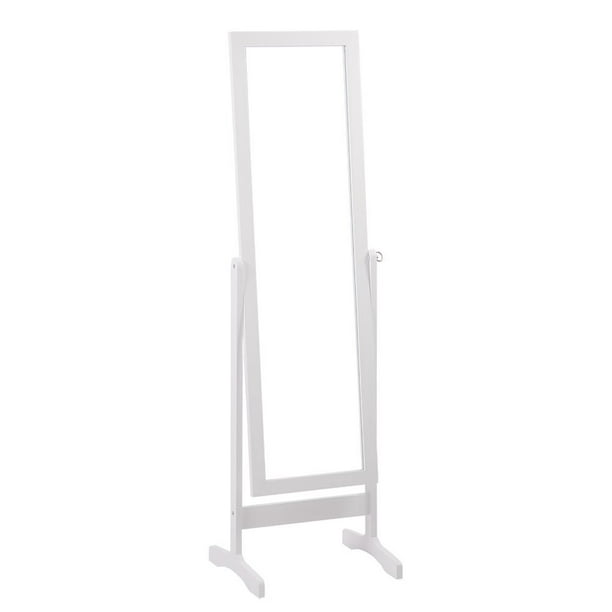 Floor Standing Dressing Mirror Full Length Cheval Mirror Wooden Frame