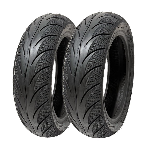 SET OF TWO: Tire 130/70-12 Tubeless Street All-Weather Tread (Model P116)