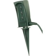 Woods 12428, Yard Stake 15' Cord 3-Outlet