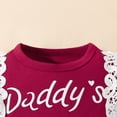 thumbnail image 5 of Farysays Baby Girl Clothes Daddy's GIRL Mommy WORLD Ruffle Romper + Pants + Headband Set 3Pcs Fall Winter Clothing, 5 of 6