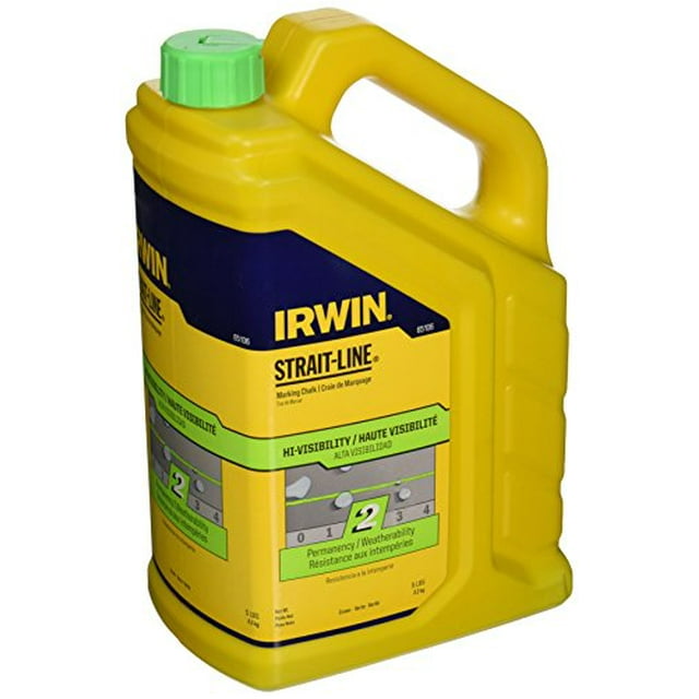 IRWIN Outils Craie de Marquage Standard STRAIT-LINE, 5 Livres, Vert Fluorescent (65106)