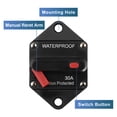thumbnail image 4 of Unique Bargains Waterproof 30A Circuit Breaker Inline Holder Resettable Fuse 12V- 48VDC for Automotive RV Marine, 4 of 7