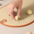 thumbnail image 5 of Double Sided Elliptical Chopping Boards with Handle,Dishwasher Safe,Large Non Slip Plastic Cutting Board Suitable for Kitchen,Camping,12.99x8.66 Inch,Yellow, 5 of 7
