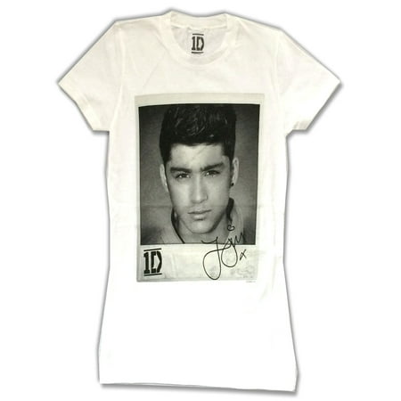 One Direction Zayn Snapshot Pic Girls Juniors White T (One Direction Best Pics)