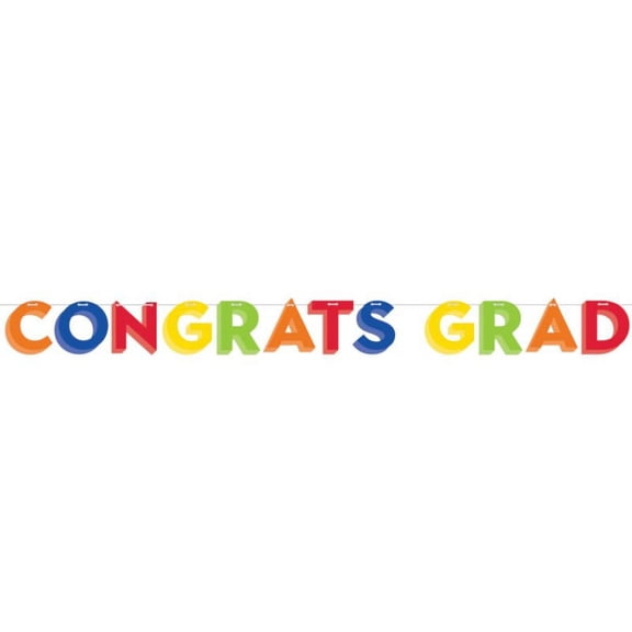 Rainbow Grad Shaped 6-Foot Banner