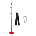 thumbnail image 2 of harayaa Children's Climbing Rope Tree Hanging Rope Heavy Duty Disc Hanging Seat Set for Red brown rope, 2 of 8