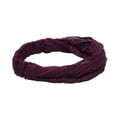 thumbnail image 3 of Unique Bargains 1 Pc Headband Stripes Wide Lace Hairband for Women Dark Purple, 3 of 5