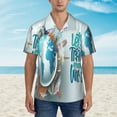 thumbnail image 4 of Daiia Let's go Travel Hawaiian Shirt for Men Gentle Cotton Regular Short Sleeve Casual-Small, 4 of 9
