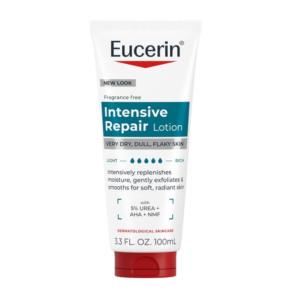 Eucerin Intensive Repair Body Lotion for Very Dry Skin, 3.3 fl oz Tube