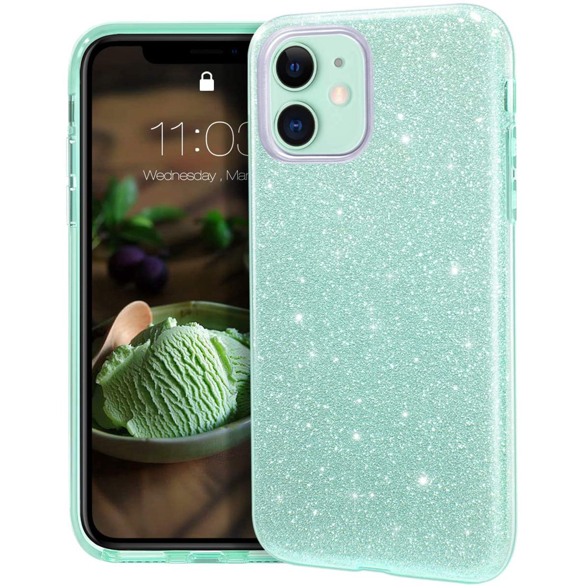 Mateprox Iphone 11 Case Bling Sparkle Cute Girls Women Protective Case For Iphone 11 6 1inch Green Walmart Canada