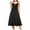 Black, variant on Mini Dresses for Women 2024 Plus Size Sleeveless V-neck Casual A Dress Solid Color Button Dress