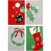 Image Arts Boxed Christmas Cards Assortment, Snowy Holiday Icons (4 Designs, 24 Cards with Envelopes)