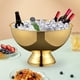 thumbnail image 5 of Contenedor de almacenamiento para cubos de hielo, contenedor versátil para bebidas de fiesta, para accesorios de fiesta Dorado, 5 of 9