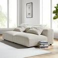 thumbnail image 2 of 2 pcs Modular Sofa, Brown, Fabric, Living Room Lounge Cafe Lobby Hospitality Restaurant, Modern Contemporary, HB37452, 2 of 8