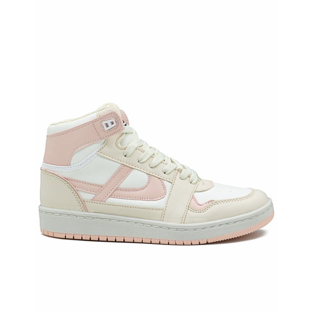 Tenis Bota Panam Para Mujer Estilo Urbano Casuales Ligeros crema 26