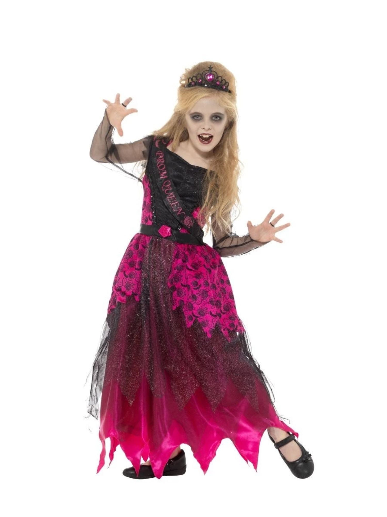 48 Black and Pink Deluxe Gothic  Prom  Queen  Halloween 