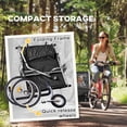 thumbnail image 5 of Aosom Elite 2-Seat Kid Bicycle Trailer Steel w/ Water Resistant Windows, 5 of 9