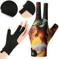 thumbnail image 6 of BLEEUS Left Hand Billiard Glove 3 Finger Snooker Cue Sport Glove Billiard Pool Glove(d) Sporting Supplies (D), 6 of 10