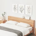 thumbnail image 3 of Neutral Botanical Flower Line Wall Art Set of 3 Modern Minimalist Plant Canvas Pictures Black and White Farmhouse Artwork Boho Painting Prints for Wall Decor Aesthetic Framed 12x16 In, 3 of 7