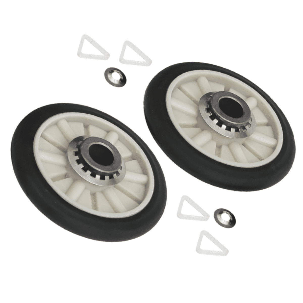 Scaroo 349241T Dryer Drum Roller Kit Compatible with GE 3389901 5-PACK