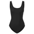 thumbnail image 5 of Women's Scoop Neck Sleeveless Stretch Cotton Bodysuit Tank Top - 2Pack, 5 of 5