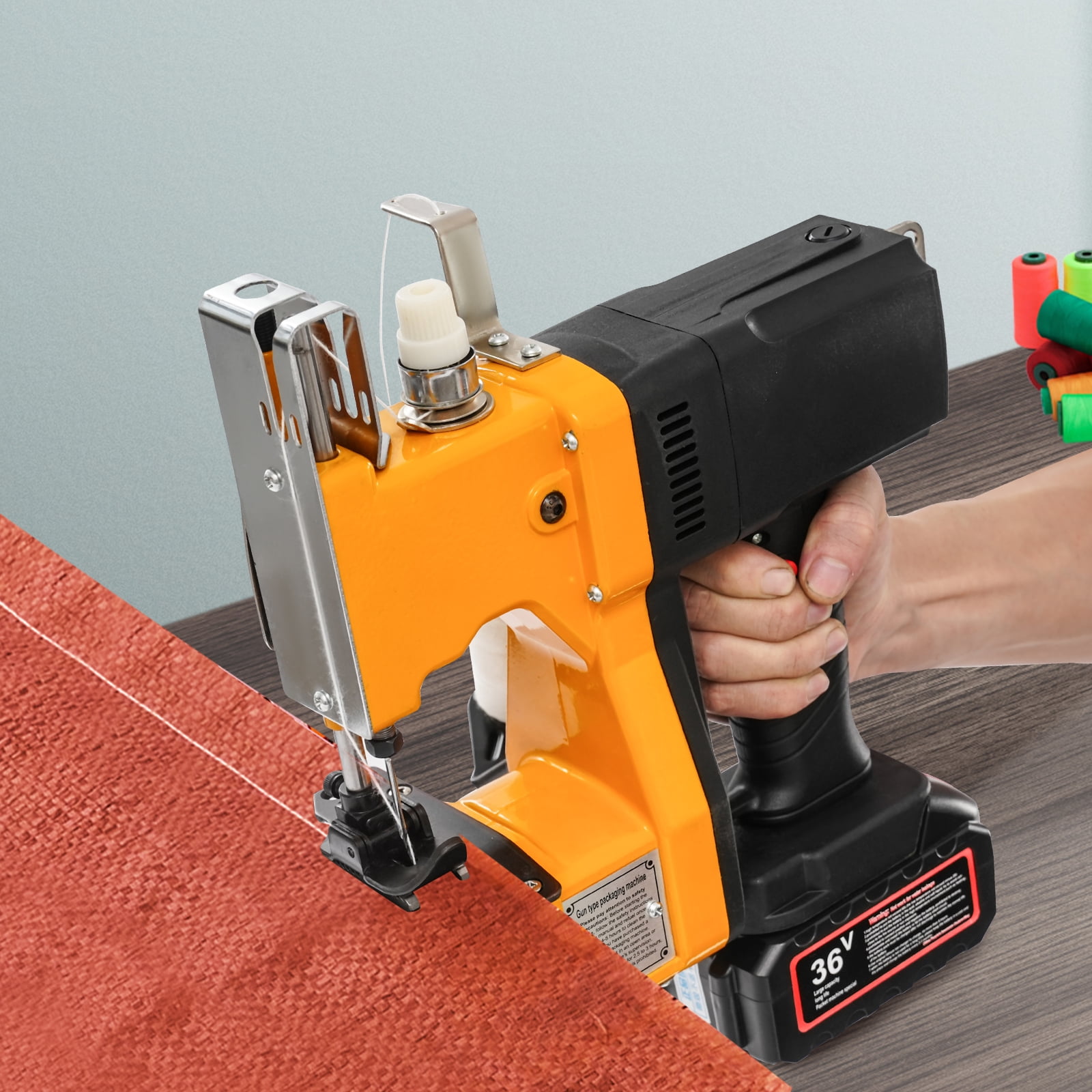 LiHUiee Bag Closer Cordless Bag Sewing Machine Handheld Industrial Bag Stitching Machine for Grain Industry
