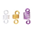 thumbnail image 3 of 120 Uds. Cuentas de rastas de Metal para Barba, puños de tubo, anillos, Clips, decoración de barba para trenzas, colgantes, accesorios, 3 of 8