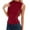 Red, variant on TIANZEN Slim Fit Sleeveless Semi High Neck Tank Top Stretch Basic Casual Tee Shirt Blouse For Daily Wear Long Shirt Women Long Sleeve Woman Shirts Womens Shirts Summer