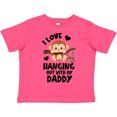 thumbnail image 3 of Inktastic Monkey I Love Hanging out with My Daddy Boys or Girls Toddler T-Shirt, 3 of 5