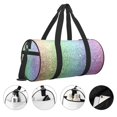 thumbnail image 3 of Zufioo Beautiful Glitter Print Round Sports Travel Duffel Bag, Airplane Weekender Bag, Waterproof Gym Backpack, Unisex, 3 of 6