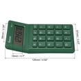 thumbnail image 2 of Uxcell Desk Basic Cute Calculator, Desktop Calculators Battery Powered with 8 Digit Style 2, Dark Green, 2 of 6