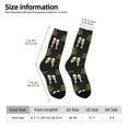 thumbnail image 2 of Honeii Happy New Year Print Adult Socks,Crew Socks,Casual Calf Socks,Daily Wear Socks for Men & Women, Perfect for Sports, Casual and Everyday Use, 2 of 6