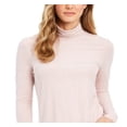 thumbnail image 2 of Charter Club Women's Heathered Turtleneck Pink Size Petite L, 2 of 3