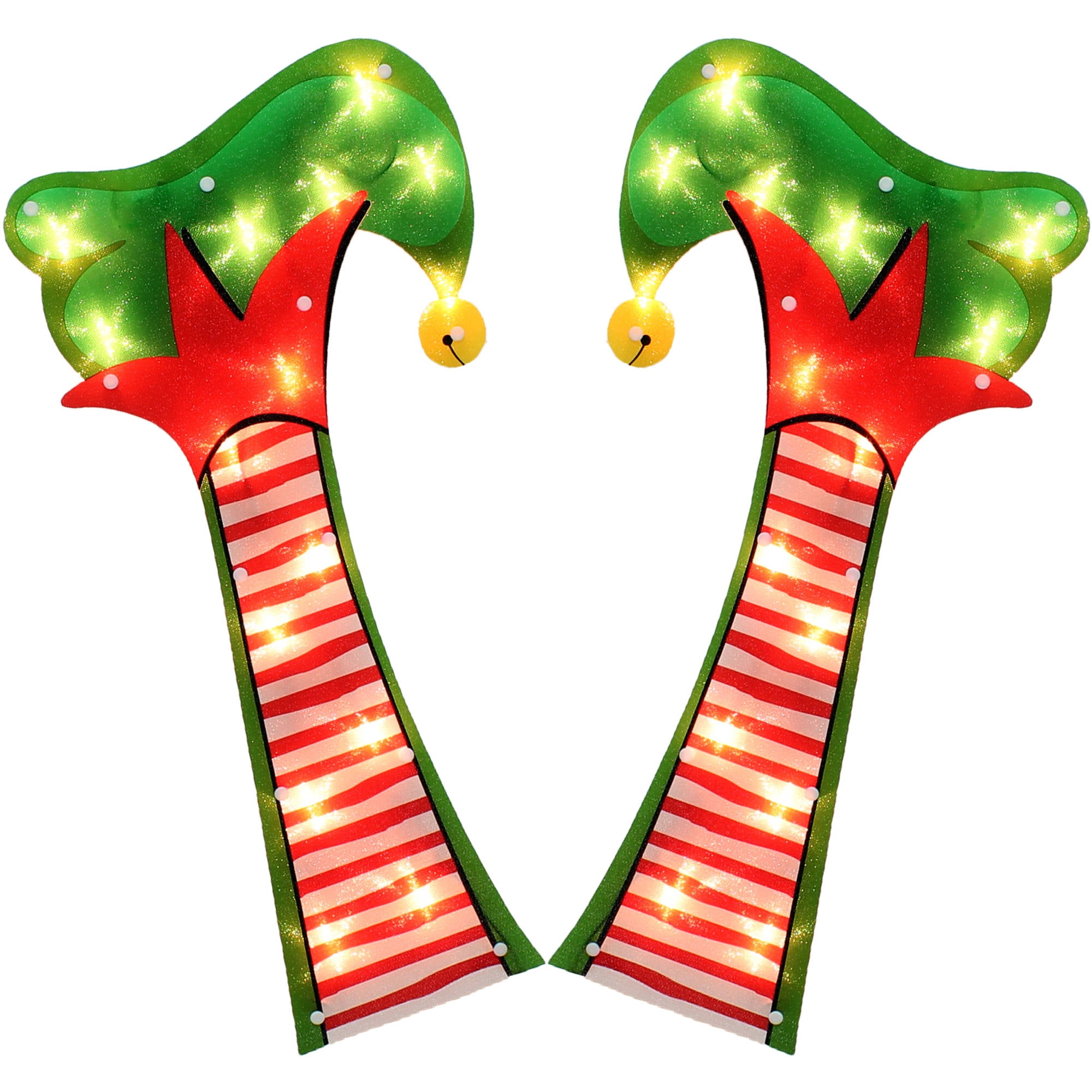 Holiday Time Christmas Lights 21" Lighted Elf Legs