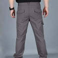 thumbnail image 4 of Men's Tactical Work Pants Stretch Wide Leg Loose Fit Quick-Dry Lightweight Casual Cargo Hiking Pants with Multi-Pockets, 4 of 4