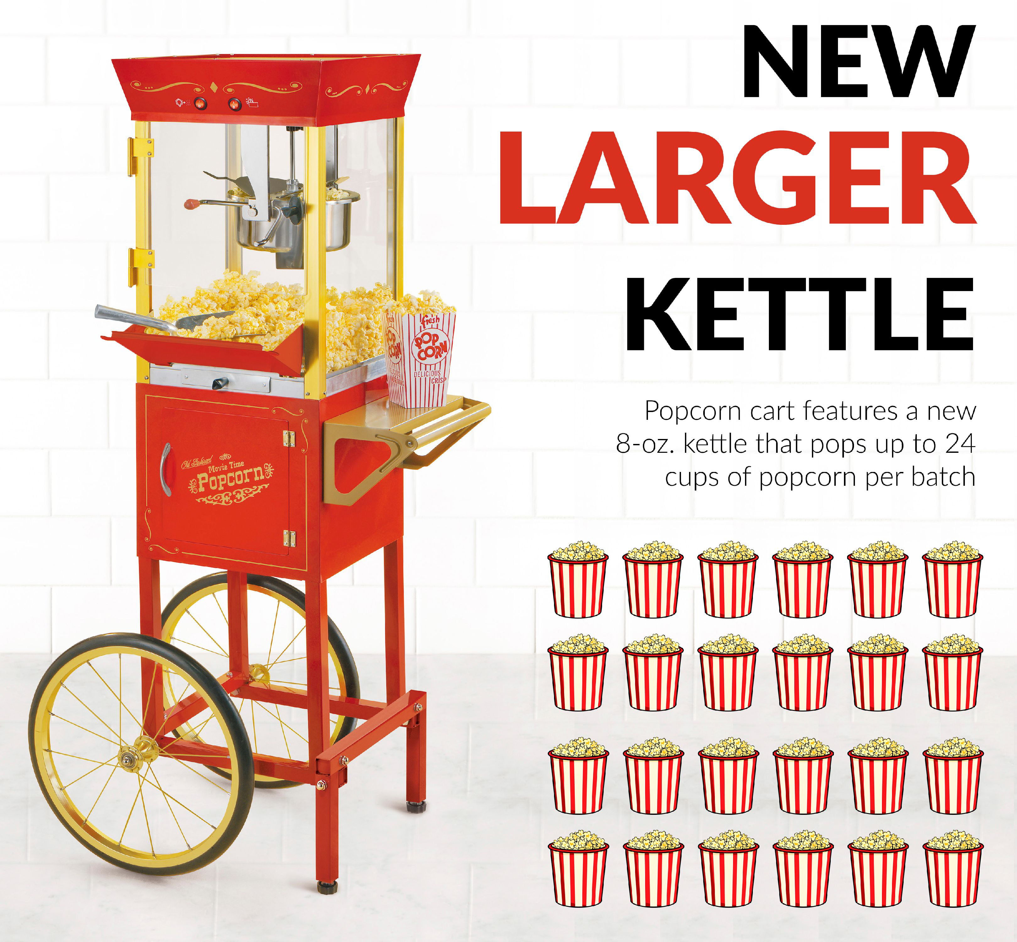 Nostalgia kettle popcorn maker