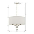 thumbnail image 4 of 8005-PN Crystorama Lighting Mirage - Three Light Mini Chandelier     -Traditional Installation, 4 of 9