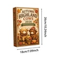 thumbnail image 3 of Autumn Highland Cow 24 Days Blind Box, 10.24x7.09in 2D Acrylic Ornaments for Halloween Thanksgiving Christmas Tree, Harvest Style Hanging Decor, 3 of 6