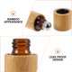 thumbnail image 4 of 3 botellas de bambú con rodillo para aceites esenciales de 10 ml, contenedor portátil para viajes., 4 of 7