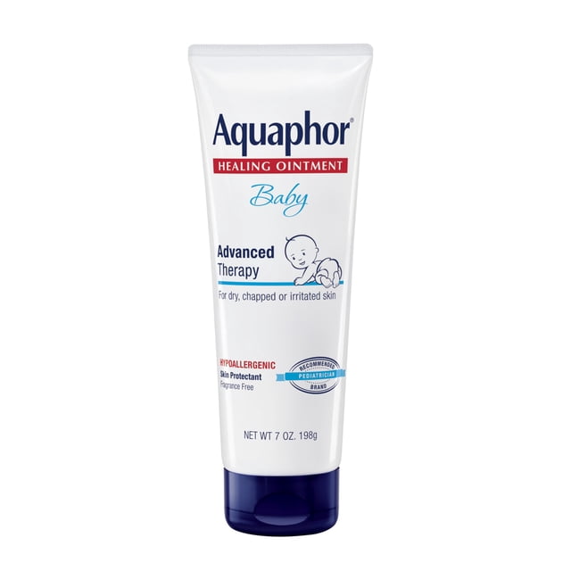 Aquaphor Baby Healing Ointment - For Chapped Skin, Diaper Rash and Minor Scratches - 7 oz. Tube