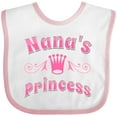 thumbnail image 3 of Inktastic Nanas Princess Granddaughter Girls Baby Bib, 3 of 4