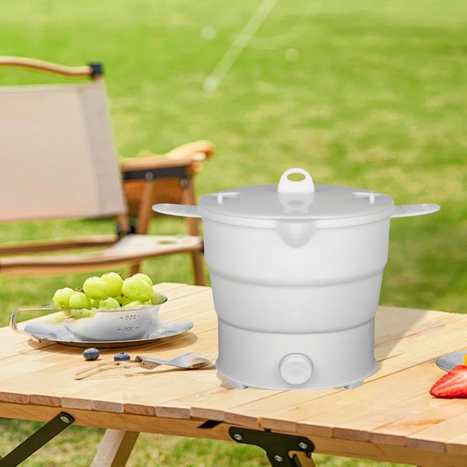 TISHITA Electric Kettle Water Boiling Pot Multifunctional Travel Hot Pot Mini Heating Pot for Kitchen Dorm Cooking Rice Camping Hotel