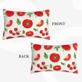 thumbnail image 4 of Haiem Pillowcase for Hair and Skin Queen - Fresh Red Tomato Printed Soft Pillowcase with Envelope Closure-16"x24", 4 of 9